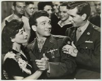 1s436 HOLLYWOOD CANTEEN 7.5x9.5 still '44 soldier cuts in on Dane Clark dancing with Joan Crawford!