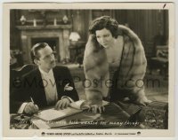 1s443 HONOR AMONG LOVERS 8x10.25 still '31 Fredric March glares at worried Claudette Colbert!