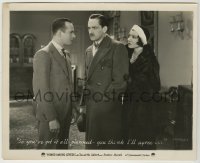1s442 HONOR AMONG LOVERS 8x10 still '31 Fredric March between Claudette Colbert & Monroe Owsley!