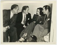 1s454 I TAKE THIS WOMAN candid 8x10 still '39 Hedy Lamarr, Tracy, Borzage & visitor Robert Taylor!