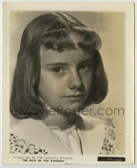 1s525 KEYS OF THE KINGDOM 8.25x10 still '44 head & shoulders portrait of Peggy Ann Garner!