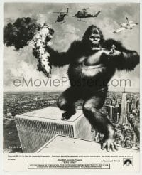 1s532 KING KONG 8.25x10 still '76 great John Berkey art of the giant ape used on the posters!