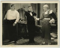 1s603 MARRIAGE HUMOR 8.25x10 still '33 Harry Langdon scared by Sykes pointing gun at Vernon Dent!