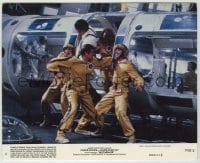 1s033 MOONRAKER 8x10 mini LC #4 '79 Roger Moore as James Bond fighting in the enemy base!