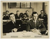 1s656 NIGHT OF ADVENTURE 8x10.25 still '44 close up of Tom Conway in court with Louis Borell!