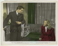 1s037 NIGHTMARE ALLEY color 8.25x10.25 still '47 Helen Walker stares at Tyrone Power pointing!