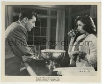 1s666 NOT AS A STRANGER 8.25x10 still '55 Robert Mitchum watches Gloria Grahame take a drink!