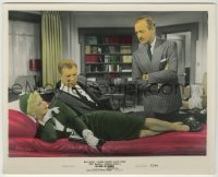 1s039 OH MEN OH WOMEN color 8x10 still '57 Ginger Rogers laying down by Dan Dailey & David Niven!