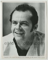 1s688 ONE FLEW OVER THE CUCKOO'S NEST 8x10.25 still '75 best smiling close up of Jack Nicholson!
