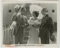 1s691 ONE WAY PASSAGE 8x10.25 still '32 William Powell greets Kay Francis, classic doomed romance!