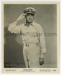 1s695 OPERATION PETTICOAT 8.25x10 still '59 full-length portrait of Cary Grant saluting in uniform!