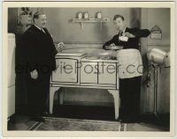 1s709 PETTING PREFERRED 8x10.25 still '34 Vernon Dent watches Harry Langdon cooking in kitchen!