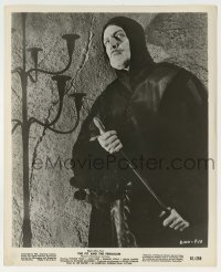 1s717 PIT & THE PENDULUM 8.25x10 still '61 great close up of creepy hooded Vincent Price!