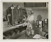 1s747 RETURN FROM THE SEA 8.25x10 still '54 c/u of sexy waitress Jan Sterling working at diner!