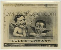 1s764 ROBSON & CRANE 8x10 still '20s art from first 1877 poster advertising their comedy act!