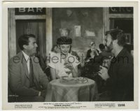 1s767 ROMAN HOLIDAY 8.25x10 still '53 Audrey Hepburn, Gregory Peck & Eddie Albert laughing in cafe!