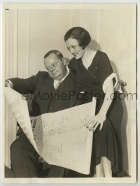 1s773 ROSCOE FATTY ARBUCKLE 6x8.25 news photo '32 reading testimonial welcoming him back to movies!