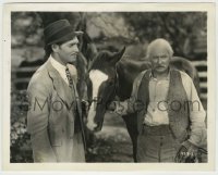 1s786 SARATOGA 8x10.25 still '37 great close up of Clark Gable & Lionel Barrymore with race horse!