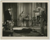 1s815 SILENCE 8x10.25 still '31 Clive Brook looks at dead guy Peggy Shannon shot on floor!