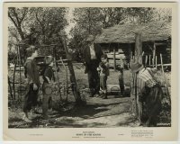 1s834 SONG OF THE SOUTH 8x10.25 still '46 Walt Disney, Uncle Remus standing by boy with puppy!