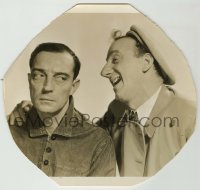 1s841 SPEAK EASILY 8x8.5 still '32 wonderful c/u of Buster Keaton annoyed by Jimmy Durante!