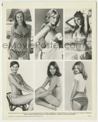 1s843 SPY WHO LOVED ME 8x10.25 still '77 portraits of sexy Caroline Munro & 5 other Bond Girls!