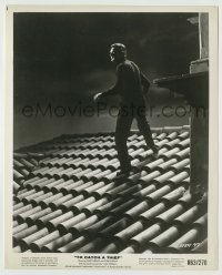1s901 TO CATCH A THIEF 8.25x10.25 still R63 Cary Grant sneaking around on rooftop, Hitchcock!