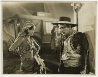 1s933 UNKNOWN 7.75x9.75 still '27 c/u of knife thrower Lon Chaney & sexy assistant Joan Crawford
