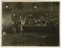 1s932 UNKNOWN 7.5x9.75 still '27 Norman Kerry as the circus strongman lifting 750lb barbell!