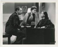 1s979 WOMAN'S FACE deluxe 8x10 still '41 Joan Crawford, Massen & Melvyn Douglas in a tense moment!