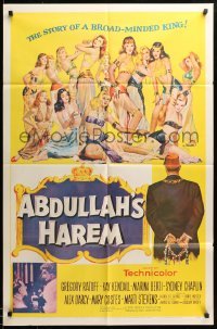 1t015 ABDULLAH'S HAREM 1sh '56 English sex in Egypt, art of 13 super sexy harem girls by Barton!