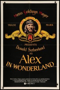 1t021 ALEX IN WONDERLAND 1sh '71 wild image of Donald Sutherland, Jeanne Moreau!
