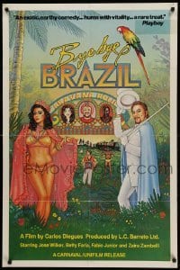 1t152 BYE BYE BRAZIL 1sh '79 Carlos Diegues directed, Page Wood art of sexy dancer!