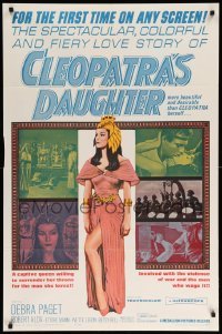 1t181 CLEOPATRA'S DAUGHTER 1sh '63 Il Sepolcro dei re, great art of sexy Debra Paget!