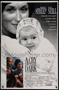 1t202 CRY IN THE DARK int'l 1sh '88 Meryl Streep's baby is eaten by dingos, Sam Neill, true story!