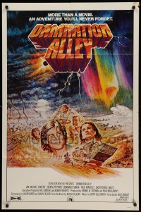1t206 DAMNATION ALLEY int'l 1sh '77 Jan-Michael Vincent, cool different post-apocalyptic artwork!