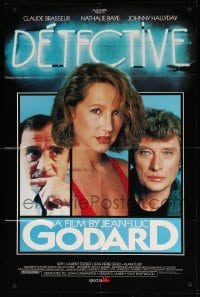 1t224 DETECTIVE 1sh '85 directed by Jean-Luc Godard, Claude Brasseur, Nathalie Baye