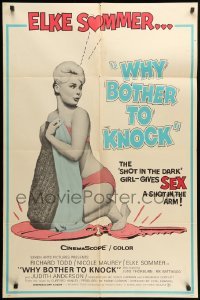 1t237 DON'T BOTHER TO KNOCK 1sh '64 super sexy Elke Sommer in underwear, Why Bother to Knock?