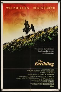 1t252 EARTHLING 1sh '81 William Holden & Ricky Schroder alone in the wilderness!