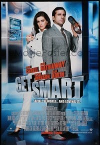 1t327 GET SMART advance DS English 1sh '08 Peter Segal, image of Steve Carell, Anne Hathaway!