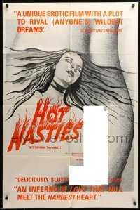 1t401 HOT NASTIES 1sh '76 sexy artwork of Heather Leigh, get them while they're hot!
