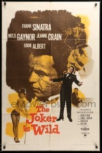 1t444 JOKER IS WILD 1sh '57 Frank Sinatra as Joe E. Lewis, sexy Mitzi Gaynor, Jeanne Crain