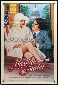 1t517 MARILYN & THE SENATOR 1sh '77 sexy Nina Fause & William Margold w/ Capitol building behind!