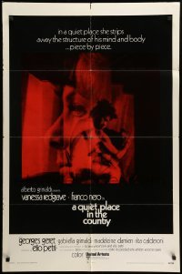 1t652 QUIET PLACE IN THE COUNTRY int'l 1sh '70 Redgrave strips away Franco Nero's mind & body!