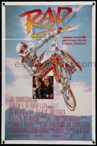 1t655 RAD 1sh '86 extreme sports BMX bike racing, Bill Allen, Lori Loughlin, Ray Walston!