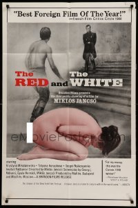 1t670 RED & THE WHITE 1sh '68 art of completely naked woman and officer on stairs!