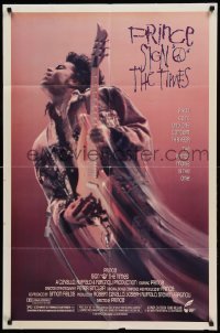 1t737 SIGN 'O' THE TIMES 1sh '87 rock and roll concert, great image of Prince w/guitar!