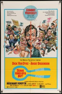 1t759 SOME KIND OF A NUT 1sh '69 zany Jack Davis art of half-bearded Dick Van Dyke!