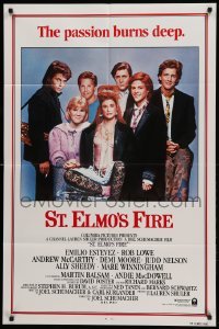 1t771 ST. ELMO'S FIRE int'l 1sh '85 Rob Lowe, Demi Moore, Emilio Estevez, Ally Sheedy, Judd Nelson