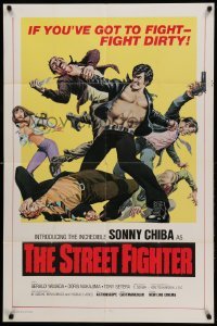 1t795 STREET FIGHTER 1sh '74 Gekitotsu! Satsujin ken, Sonny Chiba, martial arts action!